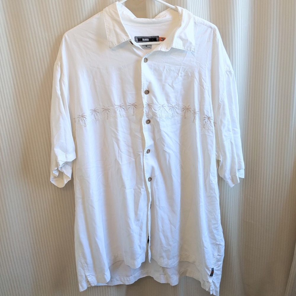 Quicksilver Embroidery Button Down Shirt